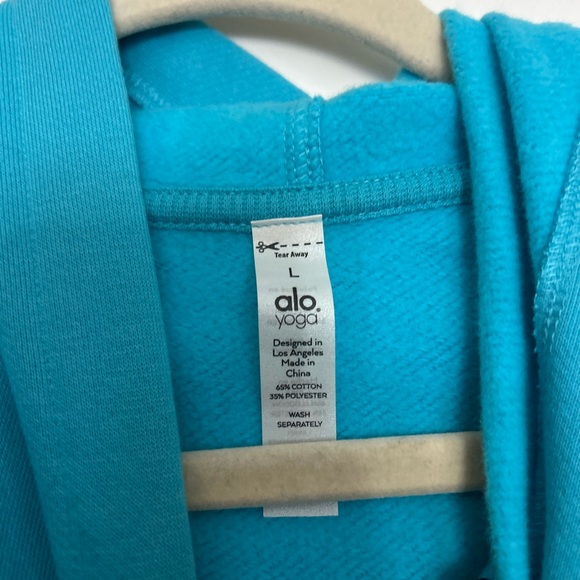RARE Alo Accolade Hoodie - Bright Acqua - Picture 4 of 4
